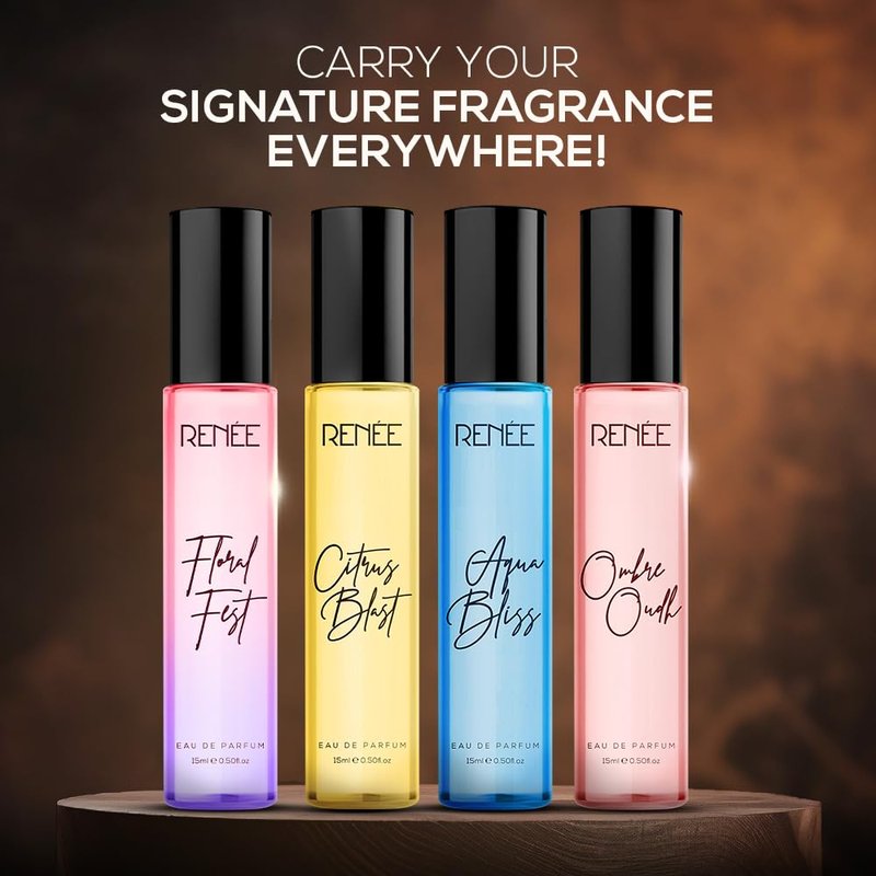 RENEE Premium Fragrance Gift Set - Eau De Parfum Collection | 4 Travel-Friendly Mini Perfumes for Women, 0.50 fl oz Each