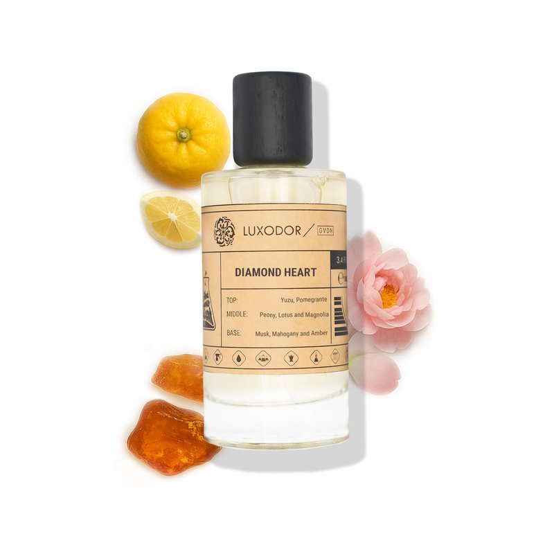 Diamond Heart Perfume - Long Lasting Pheromones for Women | Vegan & Paraben Free | 3.4 fl. oz (100ml)