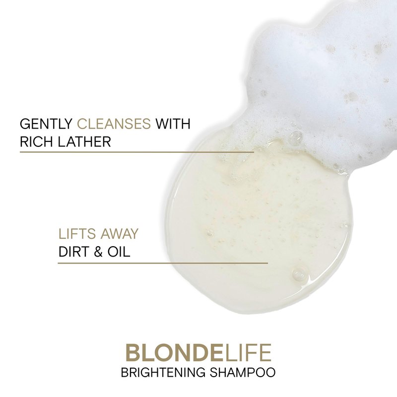Joico Blonde Life Brightening Shampoo | For Blonde Hair | Add Softness & Smoothness | Sulfate Free | With Monoi & Tamanu Oil | 33.8 Fl Oz