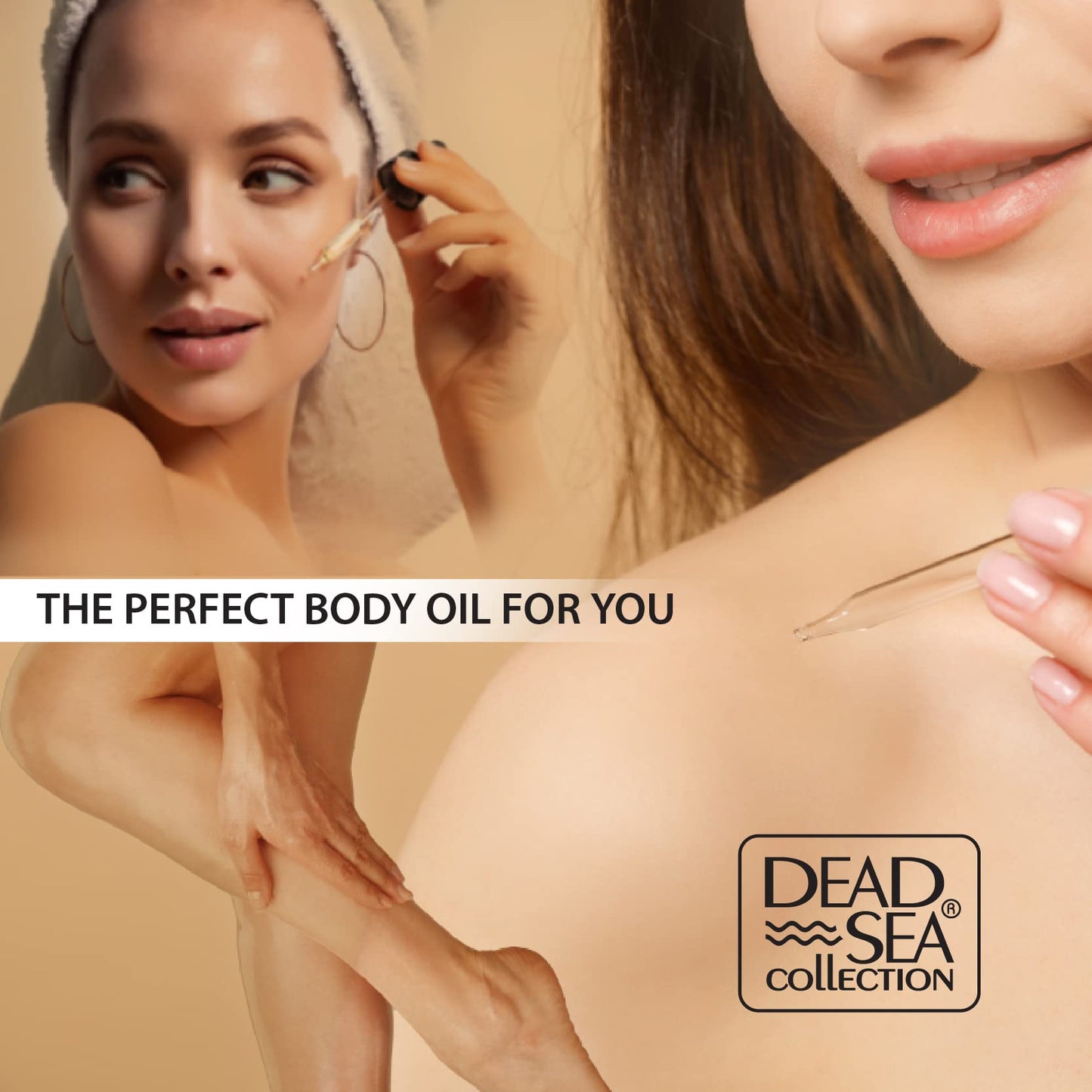 Dead Sea Collection Body Oil with Hemp & Coconut Lime - Dry Skin Moisturizer and Hydrating Massage Oil - Increase Skin Elasticity and Provide Anti-Aging Support for Face and Body (4 fl.oz)
