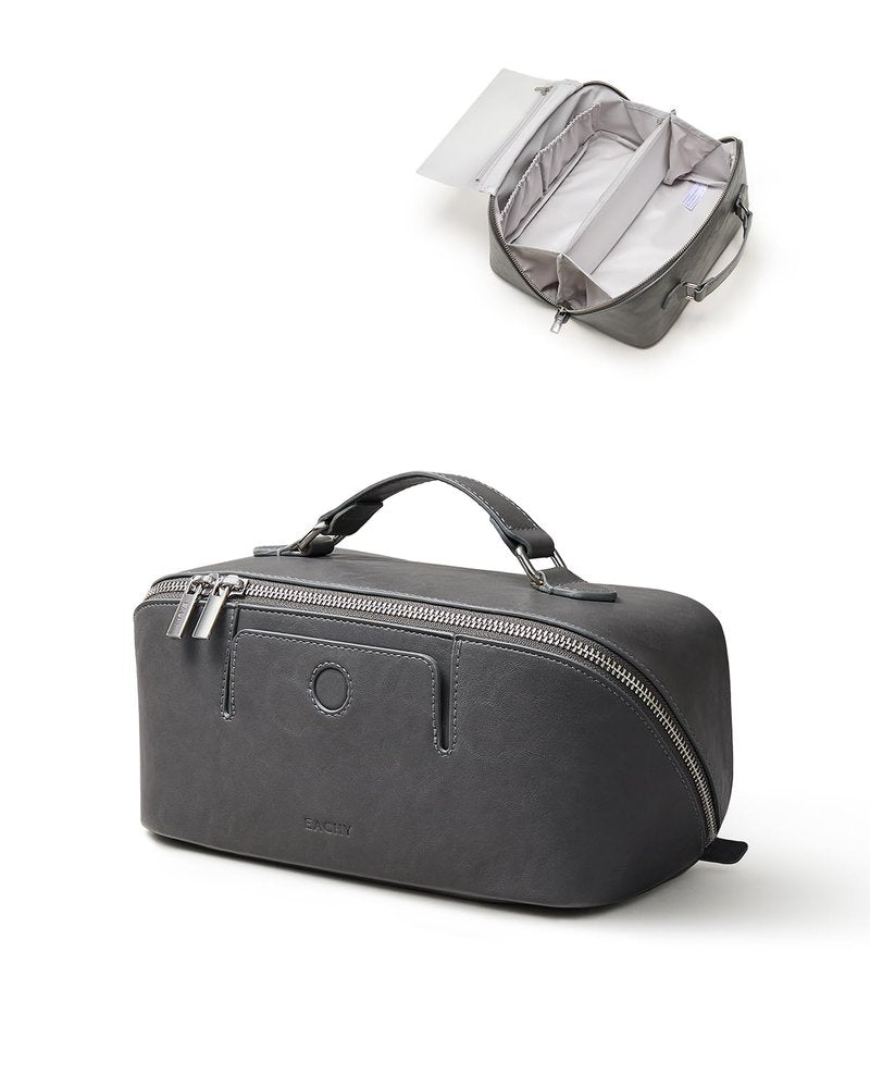 EACHY Makeup Bag, Large Capacity Provence Travel Toiletry Bag, Waterproof Cosmetic Bags for Women Large Capacity Makeup Pouch with Divider and Handle