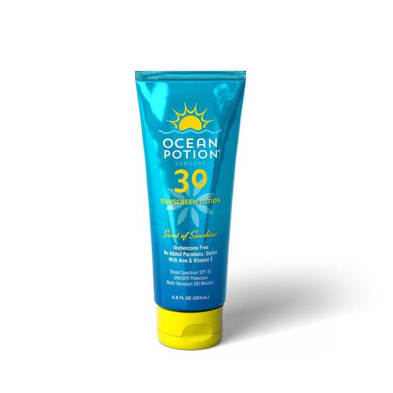 Ocean Potion SPF 30 Sunscreen Body Lotion, Broad Spectrum UVA/UVB Protection with Aloe and Vitamin E, Water-Resistant Non-Greasy Sunscreen, 6.8 oz