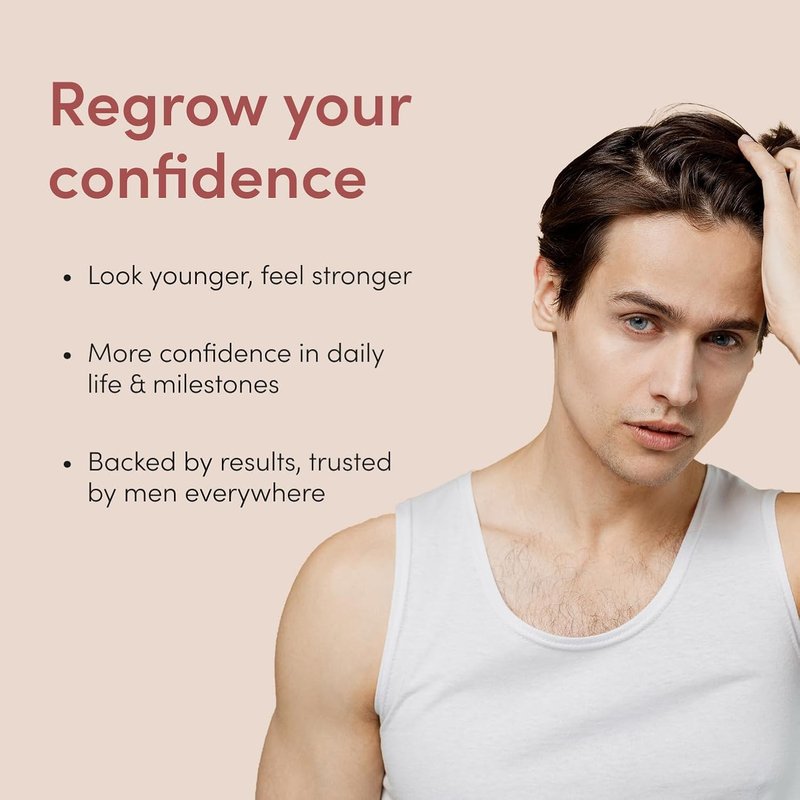 Hims Hair Regrowth Treatment - Extra Strength Minoxidil 5% Solution for Men - Thicker, Fuller Hair - Unscented, 3 Pack