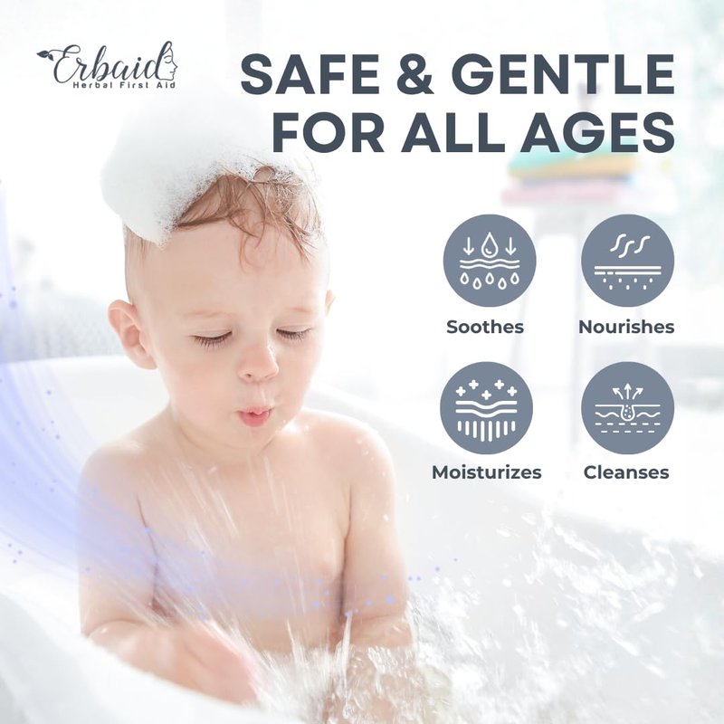 Natural Goat Milk Baby Soap Bar - Gentle Unscented Wash for Sensitive Skin | Eczema Relief & Moisturizing Oatmeal & Honey - Made in USA