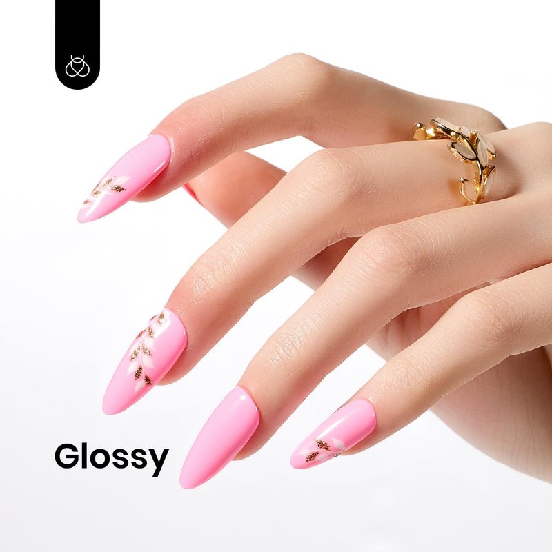 Beetles Pink Gel Polish - Flamingo Feather 15ML/0.51Fl Oz, Light Pink Gel Nail Polish, Soak Off UV LED Lamp Nail Art, Long-Lasting Manicure Salon DIY Home Summer Nails