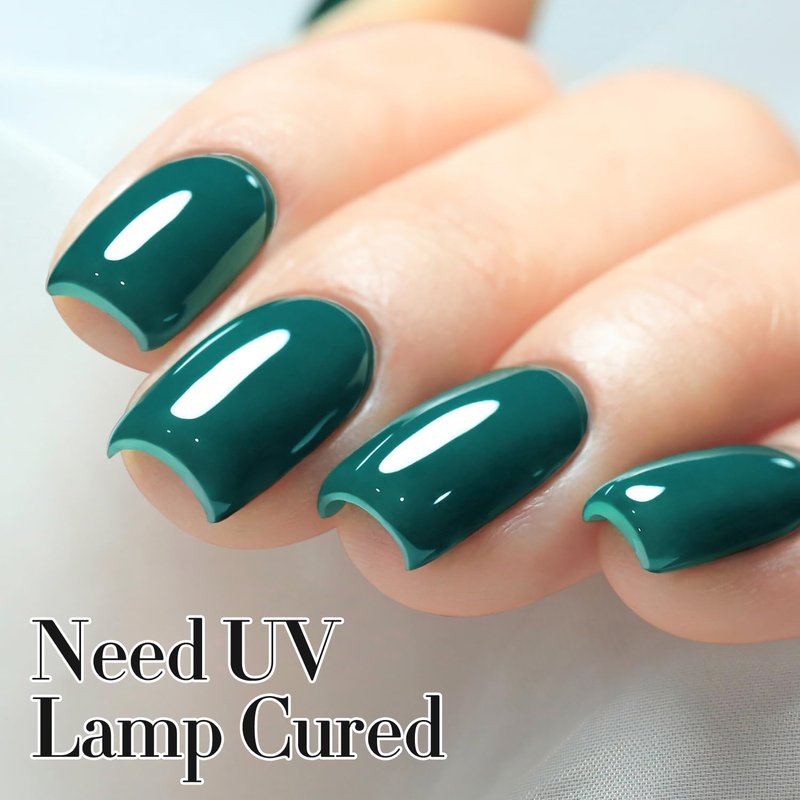 Double Rhythm 15ML Gel Polish Pure Sheer Same Color Same Bottle Soak Off Gel Polish Art Manicure Salon DIY at Home for Women (Green-A1459)