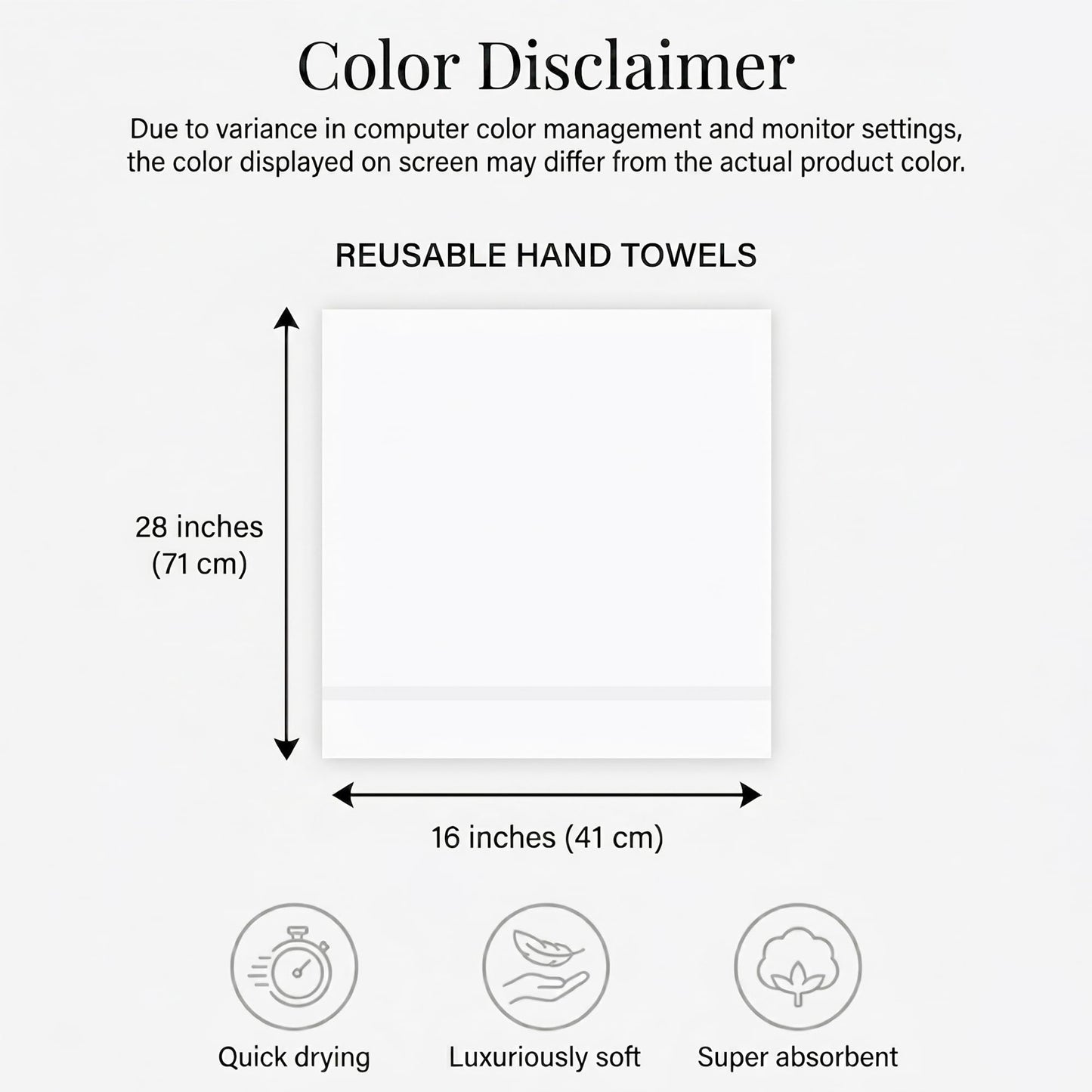 RIVERSIDE 6-Pack Premium Hand Towels Set, 16x28 inches, 100% Ring Spun Cotton, Super Soft, Quicker to Dry and Highly Absorbent, Towels for Bathroom, Kitchen, Gym, Spa, Orange