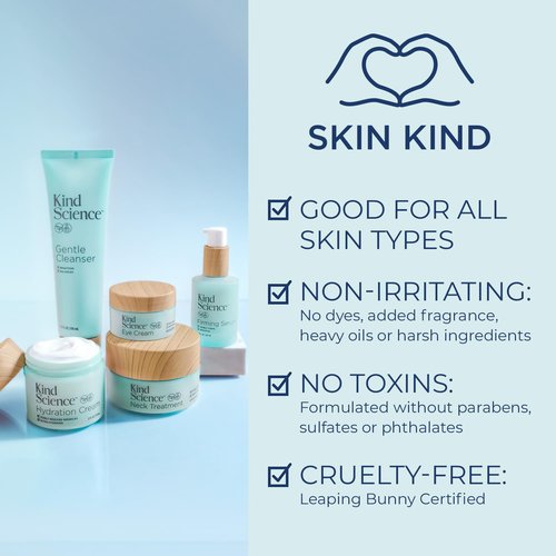Kind Science by Ellen DeGeneres Gentle Face Cleanser - Face Wash for Women & Makeup Remover with Vitamin C - Facial Cleanser for Dry Skin - Paraben, Dye & Fragrance Free, 4.5 fl oz