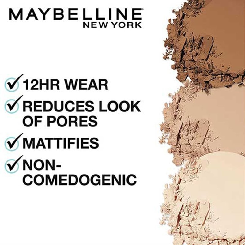 Maybelline Fit Me Matte + Poreless Pressed Face Powder - Classic Ivory, 1 Count | Flawless Finish