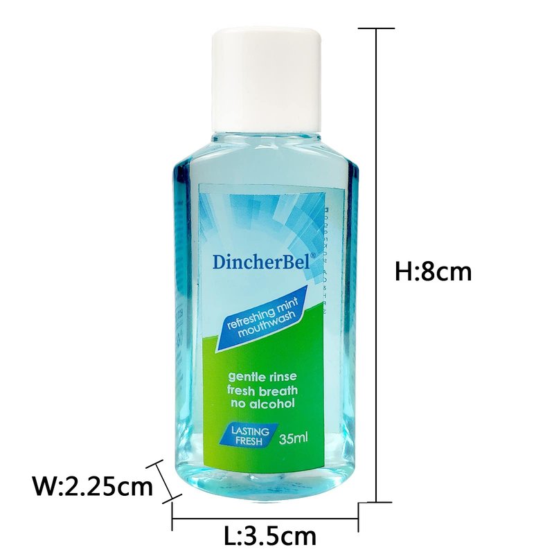 Mouthwash Travel Size, Portable Original Mint Mini Mouthwash Bulk, 35ml/1.2oz (24Pack, Mint)