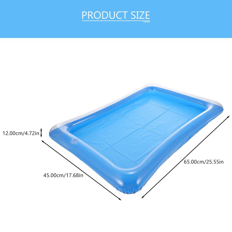 Food Tray 2pcs Luau Inflatable Serving Bars Ice Buffet Salad Serving Trays for Indoor Outdoor Beach Luau Party, Picnic, and Pool Party Cooler