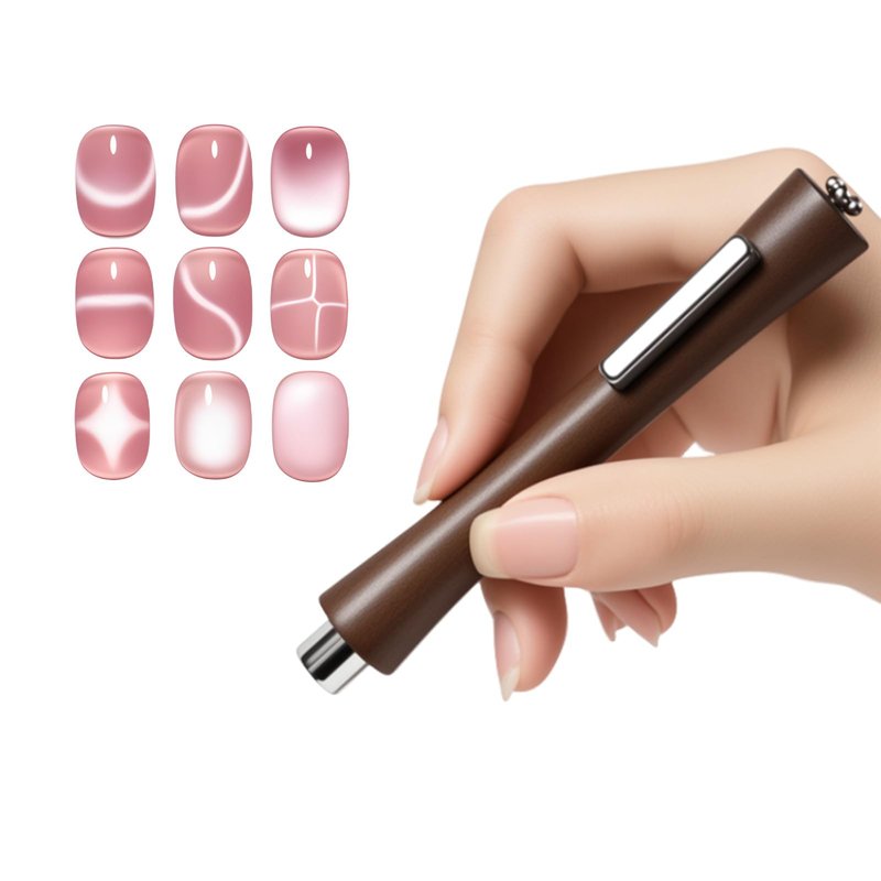 4-IN-1 Cat Eye Magnet for Nails,Multifunctional Magnet for Cat Eye Gel Polish,Strong Nail Magnets Personal DIY Salon Tool.