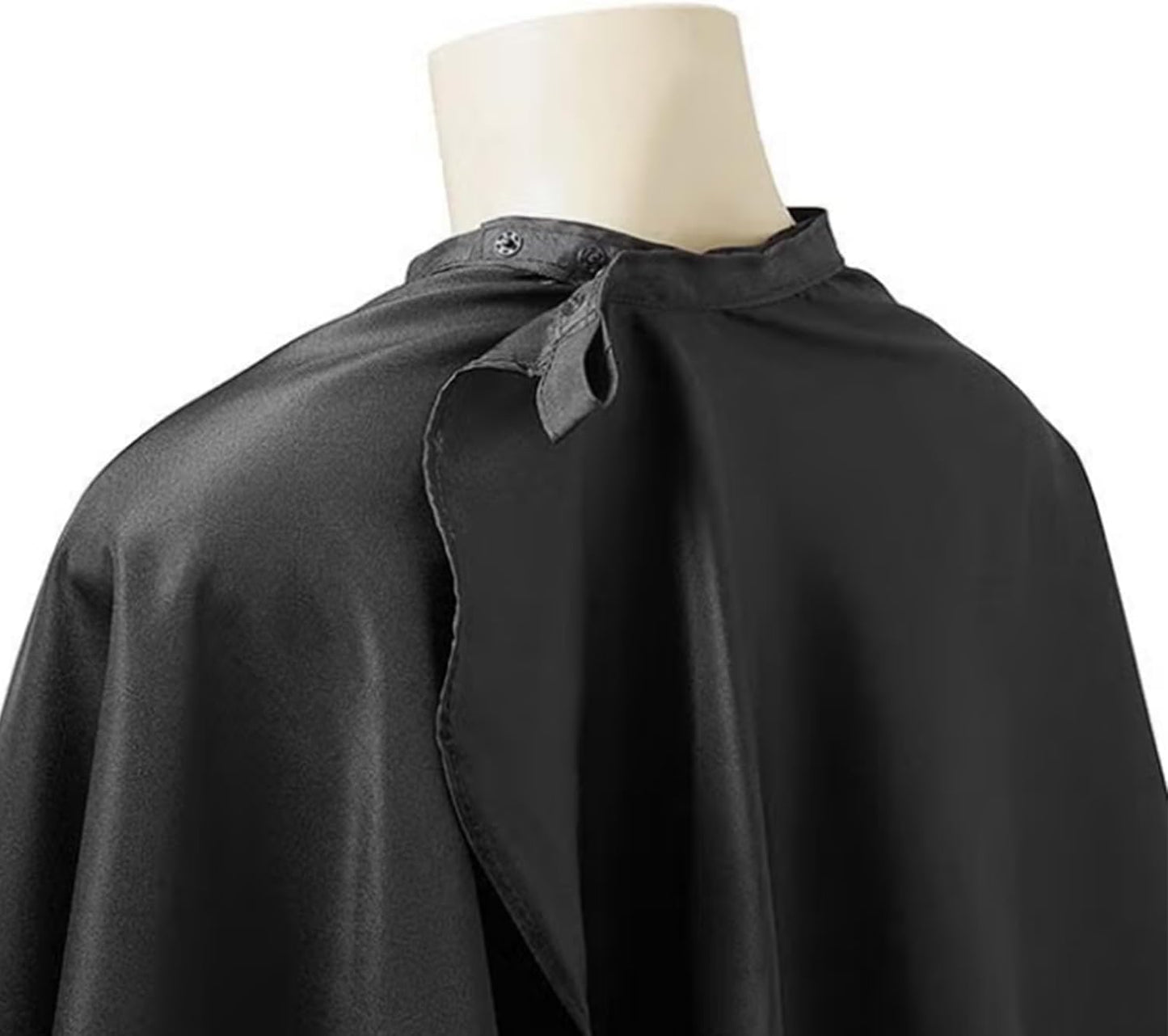 Waterproof Barber Cape - 6 Pack Hair Cutting Apron with Snap Closure | Anti-Static for Men, Women & Kids - Black