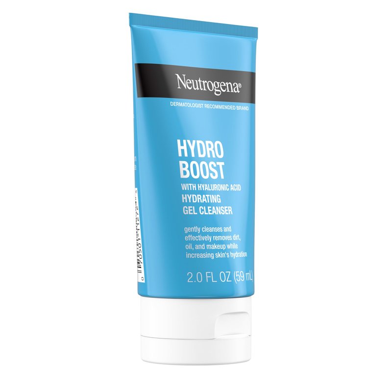 Neutrogena Hydro Boost Face Wash, Hydrating Facial Cleanser with Hyaluronic Acid, Daily Foaming Face Wash & Makeup Remover, Hypoallergenic & Paraben-Free Gel Cleanser, 2 fl. oz, 24 Pack