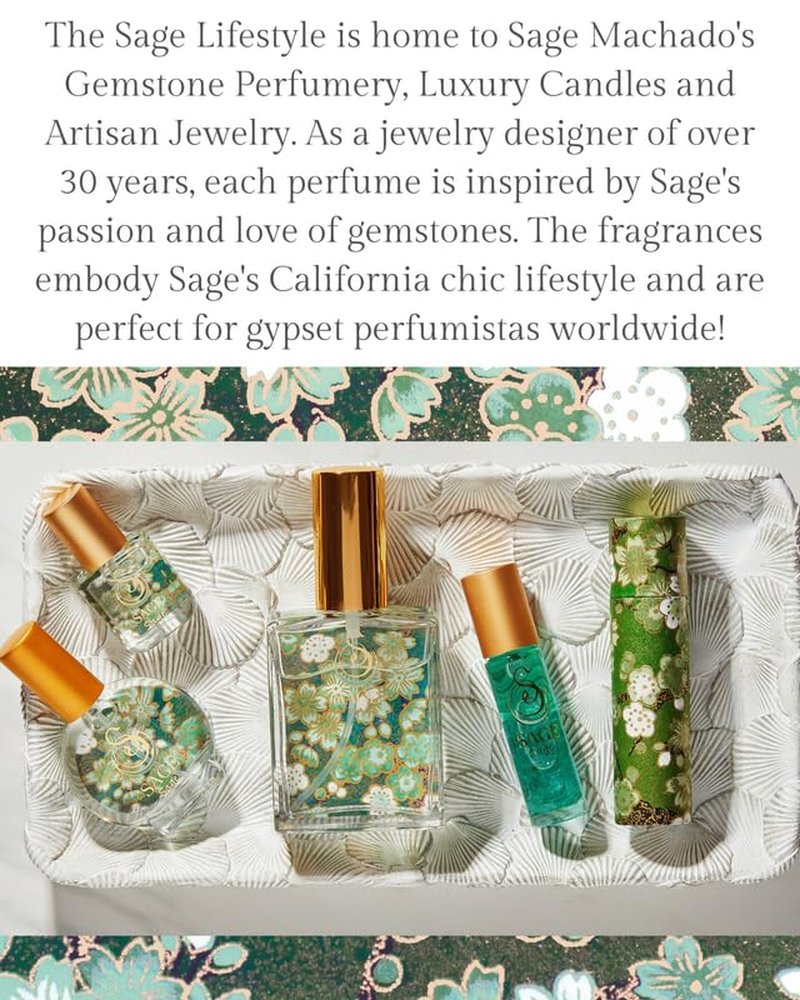 Sage Luxury Spray Perfume for Women - Cucumber, White Sage & Tonka Bean | 2 oz Travel Size