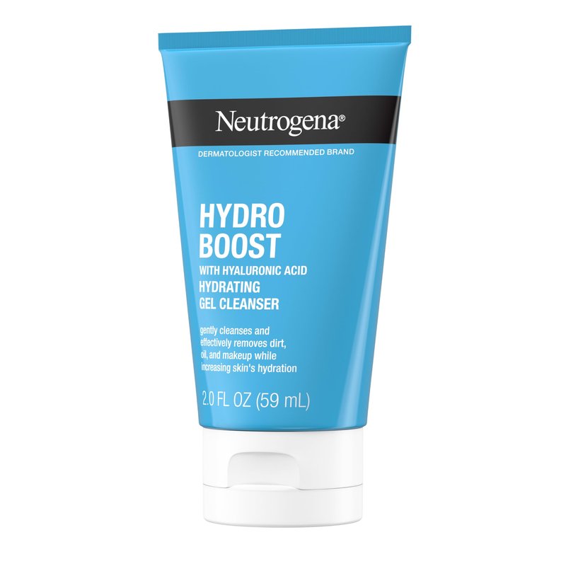 Neutrogena Hydro Boost Face Wash, Hydrating Facial Cleanser with Hyaluronic Acid, Daily Foaming Face Wash & Makeup Remover, Hypoallergenic & Paraben-Free Gel Cleanser, 2 fl. oz, 24 Pack