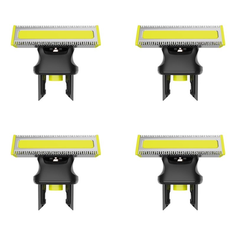 Electric Shaver Replacement Heads Compatible with Norelco One Blade Razors QP14xx,QP25xx,QP26xx,QP27xx,QP28xx,QP65xx,QP66xx Models (4 Pack)
