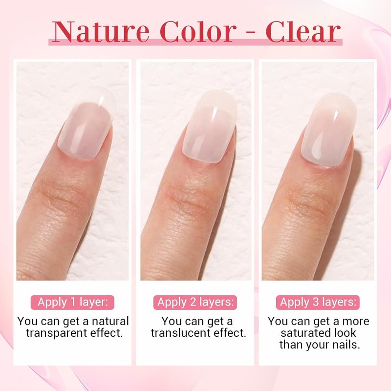 AzureBeauty Nail Repair Kit Transparent Crystal for Broken Cracked Split Weak Nails, Ideal Solution Emergency Easy Quick Fix Dip Powder 28 g 1 Oz Quick-Drying Repair Glue 10 ml Nail File Nail Buffer