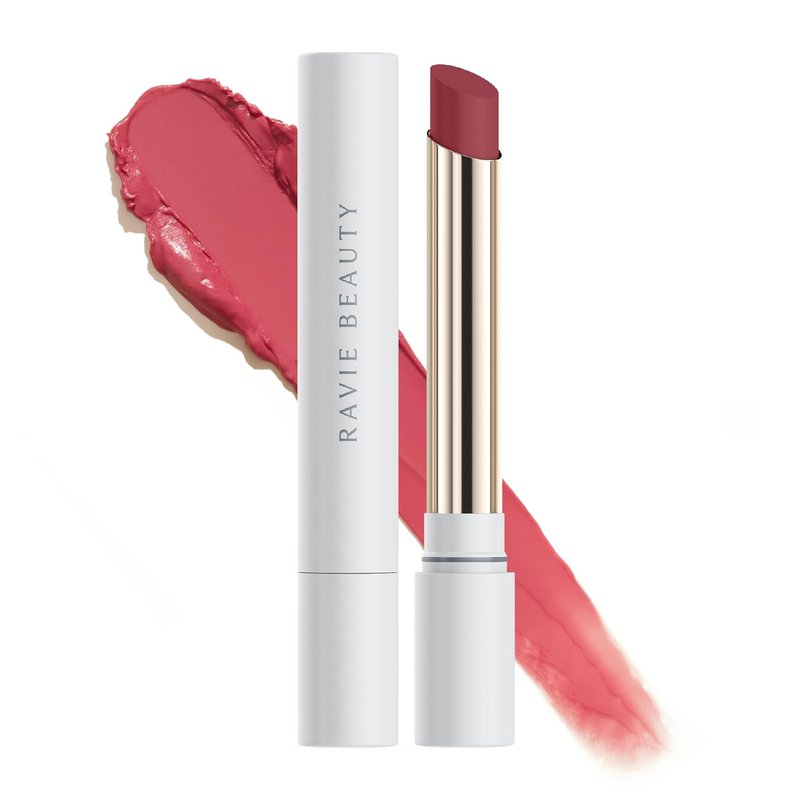 Ravie Beauty Effortless Lips - 3-in-1 Sheer Buildable Lip Formula | Dahlia, 0.06oz