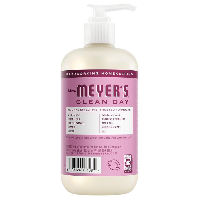 Mrs. Meyer's Clean Day Hand Soap - Peony Scent, 12.5 Fl Oz Bottle | 3 Pack
