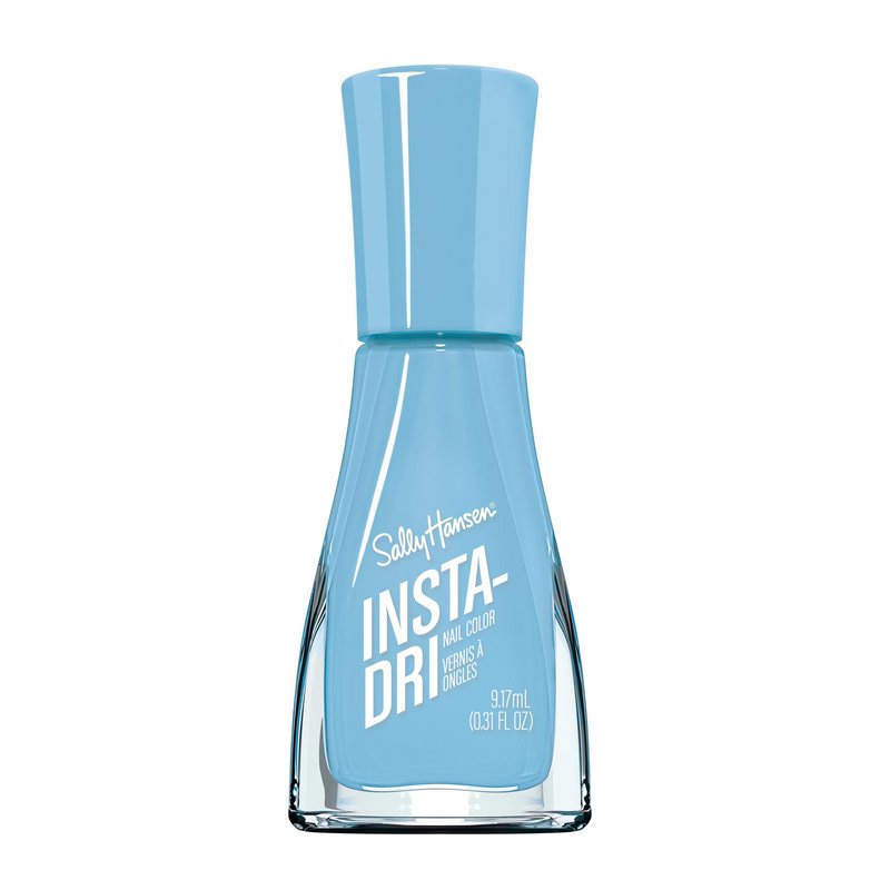 Sally Hansen Insta-Dri Nail Polish | Quick Dry, Long Lasting, Streak-Free Shine | Opaque, Glossy | 489 Up in the Clouds | Pale Sky Blue Nail Color.