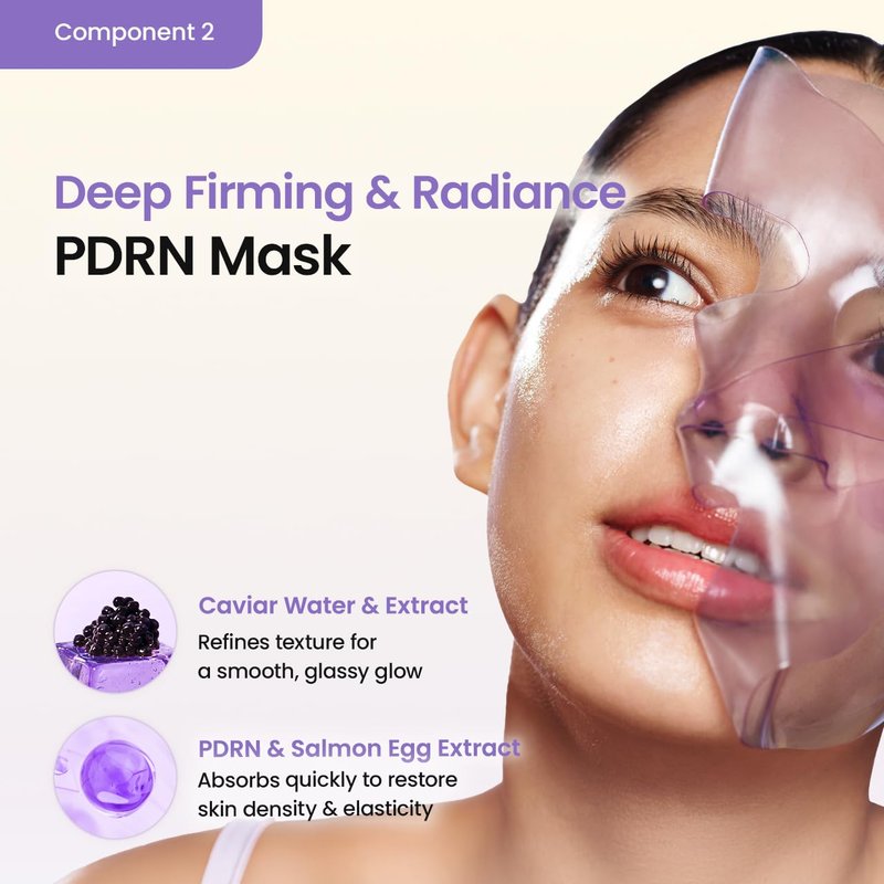 Caviar PDRN & Ceramide Panthenol Overnight Gel Mask - Hydrating Skin Care Set for Glass Skin | Korean Beauty