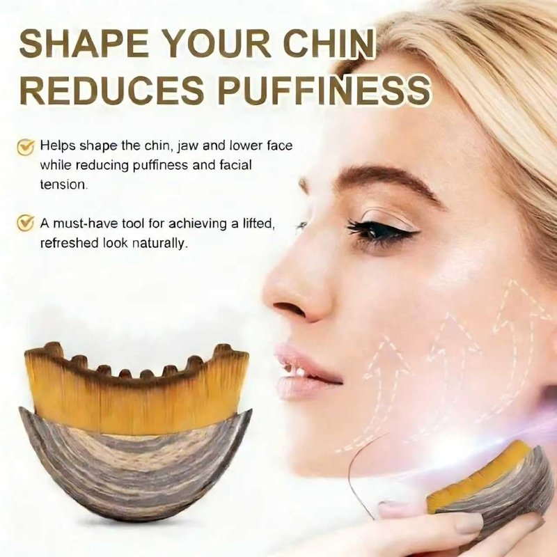 2 PCS New Lymphatic Contour Face Brush for Sculpting – Face Brush for Lymphatic Drainage, Anti-Puffiness, Detox & Lift, Improves Skin Glow & Absorption, Travel-Friendly Portable Design