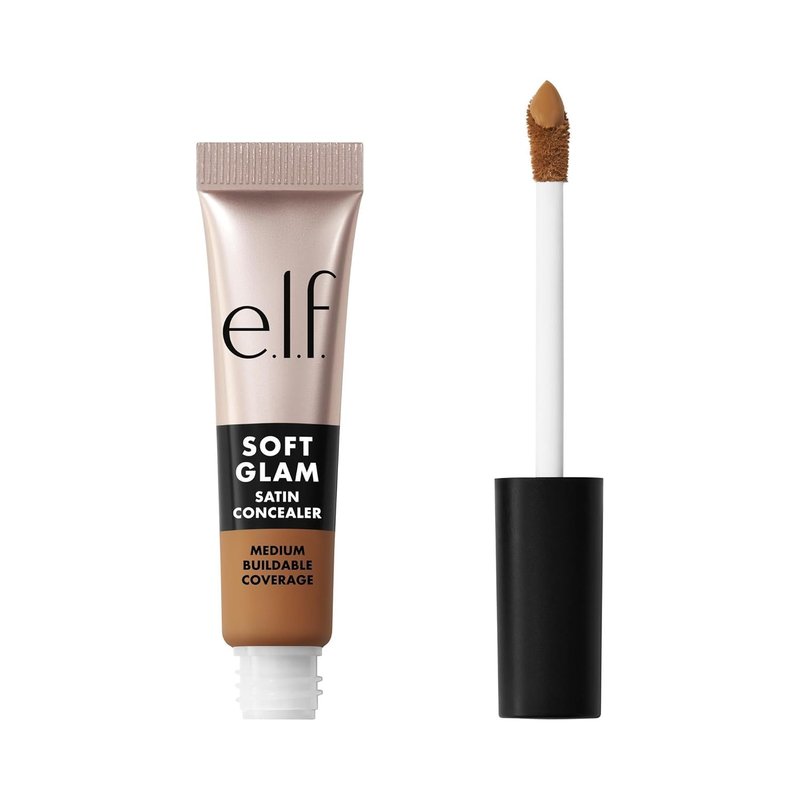 e.l.f. Soft Glam Satin Concealer - Medium Coverage, Crease-Resistant, Long-Lasting | 41 Tan Neutral