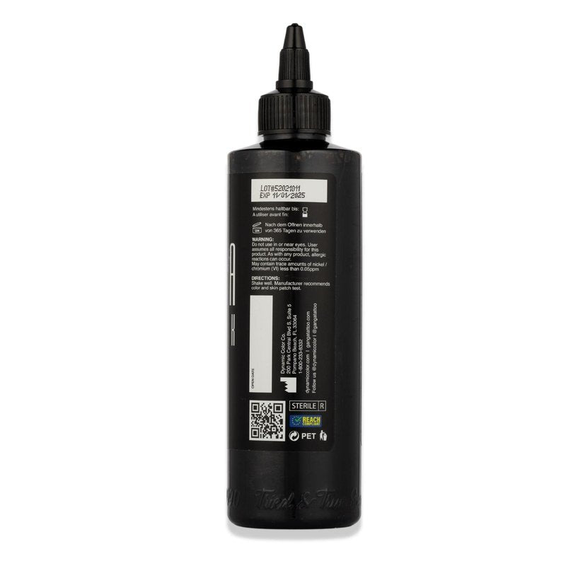 Dynamic Color Co - Ganga Black Tattoo Ink, 8oz Bottle REACH Compliant for European Regulations - Superior Black Ink Made in USA