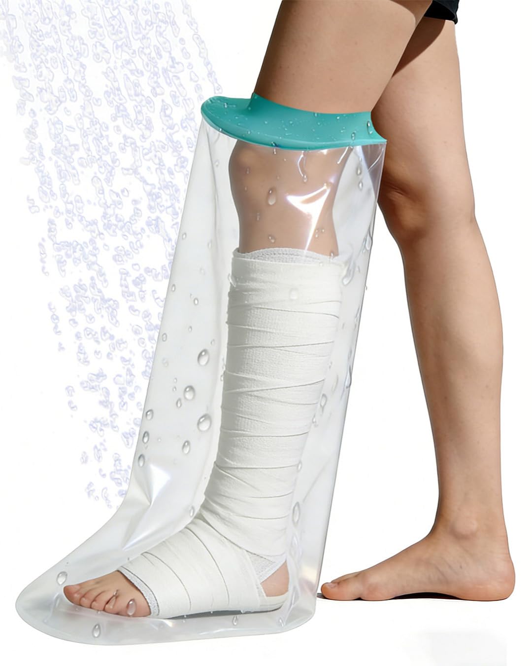 EuyiHlybt Cast Covers for Shower Leg, Waterproof Leg Cast Cover for Showering, Reusable Cast Protector for Shower Leg Adult, Soft Comfortable Cast Shower Cover Leg, Used for Bandages