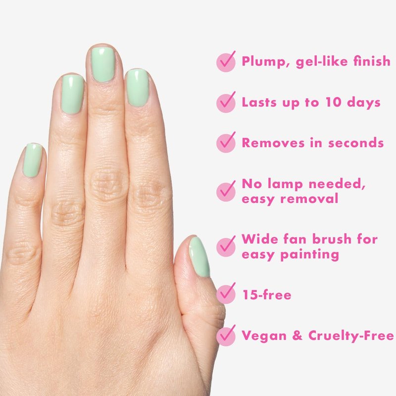 Olive & June Long Lasting Nail Polish | Star Wars: The Mandalorian & Grogu | No Lamp Needed Lasts up to 10 Days | Salon-Quality Gel-Like 15-Free Vegan & Cruelty-Free Chip-Resistant | Grogu Green