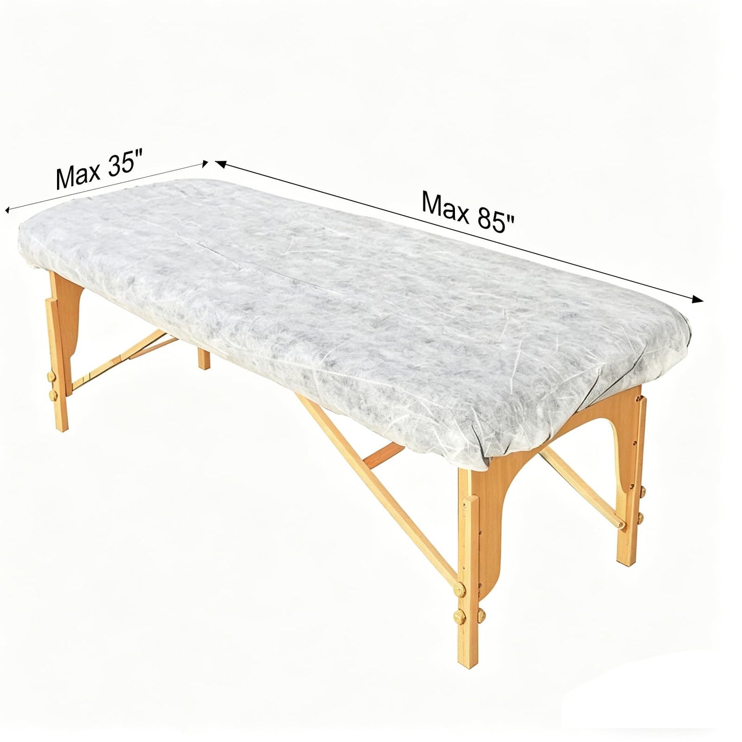 ZMDREAM Disposable Fitted Massage Table Sheets Bed Covers for Massage Beauty Tattoo 82 x 35 inches White/20