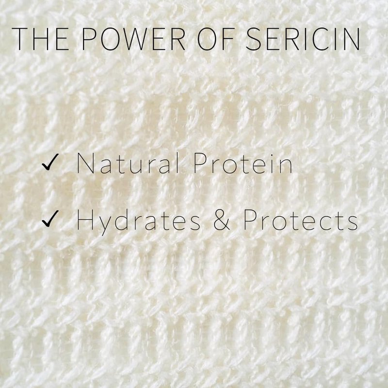 aisen Japan – Japanese Silk Sericin Body Towel, Made in Japan Exfoliating Washcloth for Sensitive Skin, Gentle Cleansing Nylon Bath Towel, Moisturizing Sericin Protein, Soft Body Scrubber