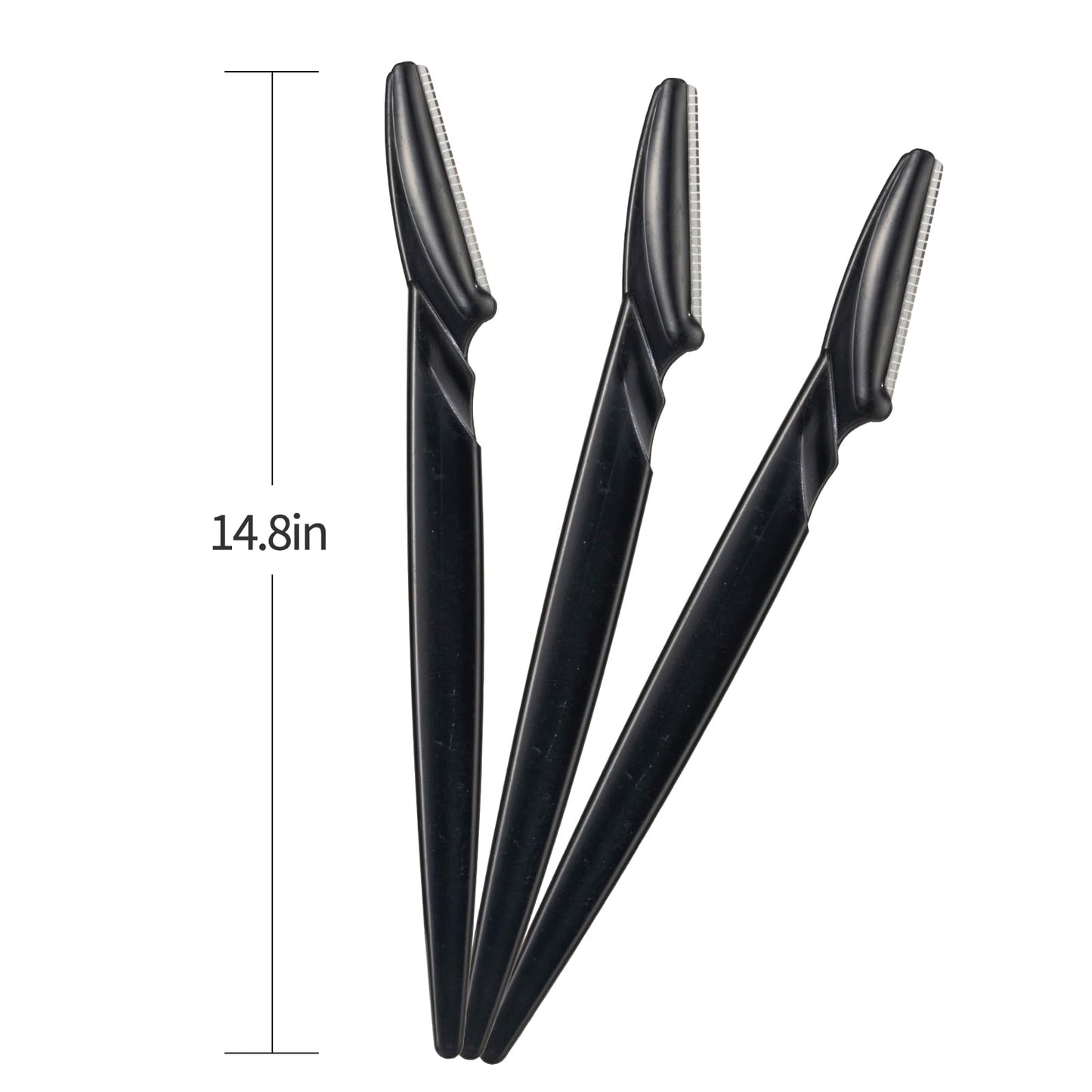 40pcs Dermaplaning Tool for Women, Newbie Friendly Facial Hair Removal, Face Eyebrow Razors and Shaver with Protective Covers for Peach Fuzz Remover(Black)