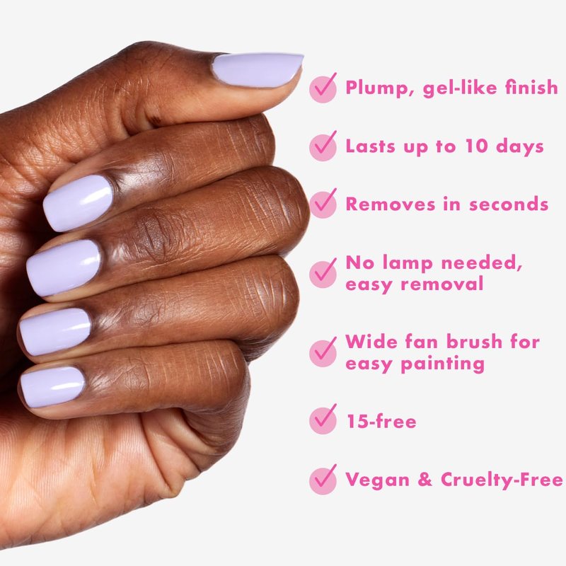 Olive & June Long Lasting Nail Polish | Star Wars: The Mandalorian & Grogu | No Lamp Needed Lasts up to 10 Days | Salon-Quality Gel-Like 15-Free Vegan & Cruelty-Free Chip-Resistant | Neon Streets Haze