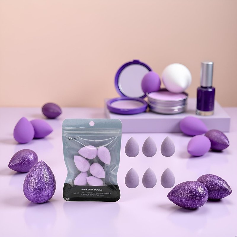 6Pcs Beauty Blender Sponge for Foundation, Powder, Concealer and Eye Shadow, Under Eyes, Highlight and Contour
