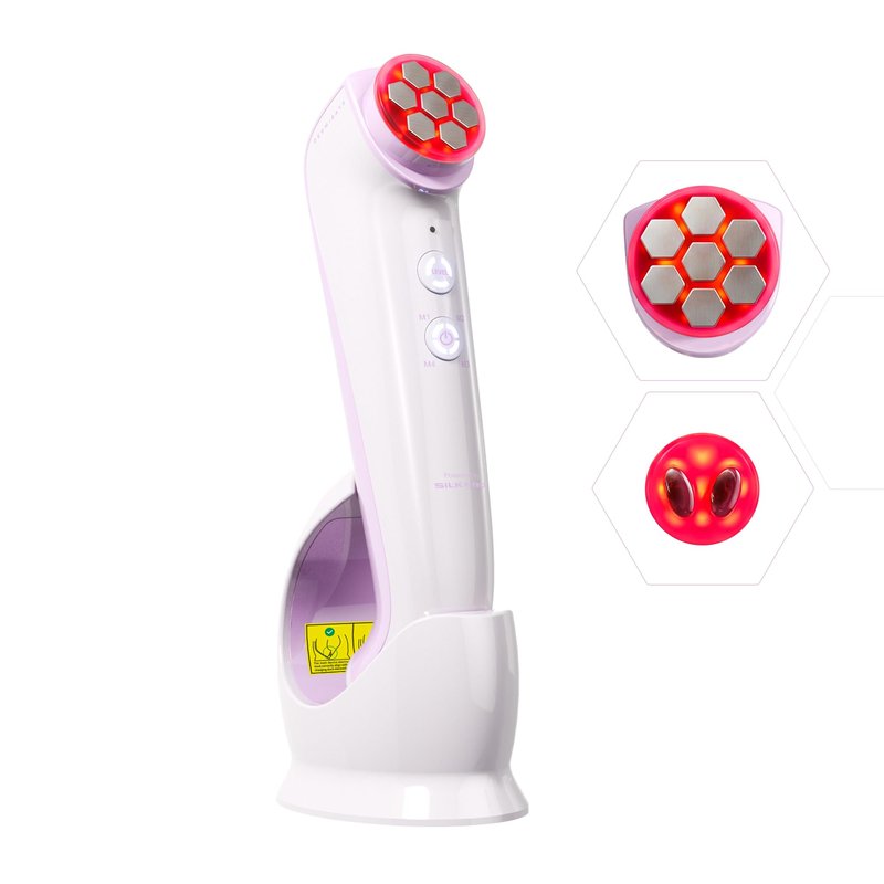 DermRays Multi-RF Microcurrent Device with 650nm Red Light, 4-in-1 Facial Toning Tool with Multi-Leading Tech for a Visibly Radiant & Youthful Appearance