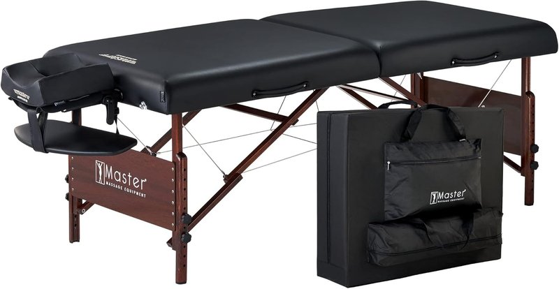Del Ray Pro Portable Massage Table - 30” Adjustable Height, 750 lbs Capacity | Ideal for Lash, Spa & Tattoo Use