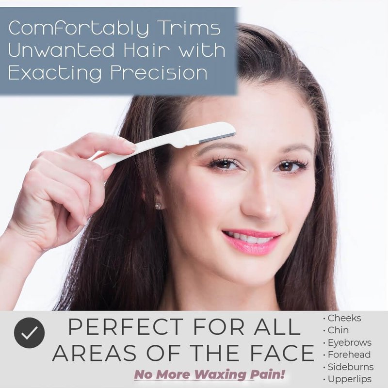 Dermaplaning Razors for Women - 9 Count Face Razors for Peach Fuzz, Eyebrow Shaping & Gentle Exfoliation | At-Home Facial Shaver for Smooth Skin