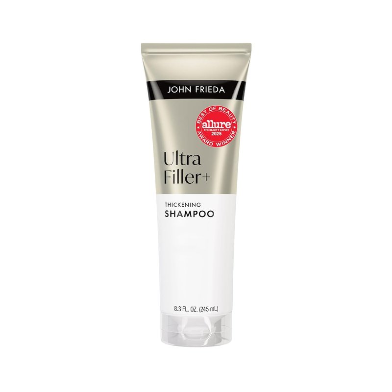 John Frieda Thickening Shampoo - Volumizing Formula with Biotin & Hyaluronic Acid | 8.3 fl oz for Fine Hair