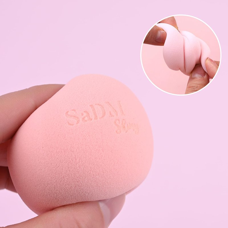 Makeup Blender Sponge - Streak-Free Applicator for Liquid & Cream Foundation | Washable, Latex-Free, Ideal for Dry & Wet Use