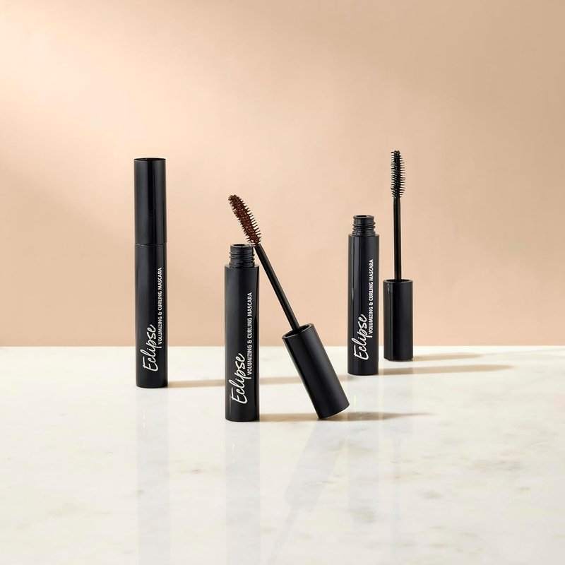 Lune+Aster Eclipse Volumizing & Curling Mascara - Tubular Mascara That Won't Flake or Smudge | Removes Clean With Water | Vegan, Gluten Free & Cruelty Free | Made in USA