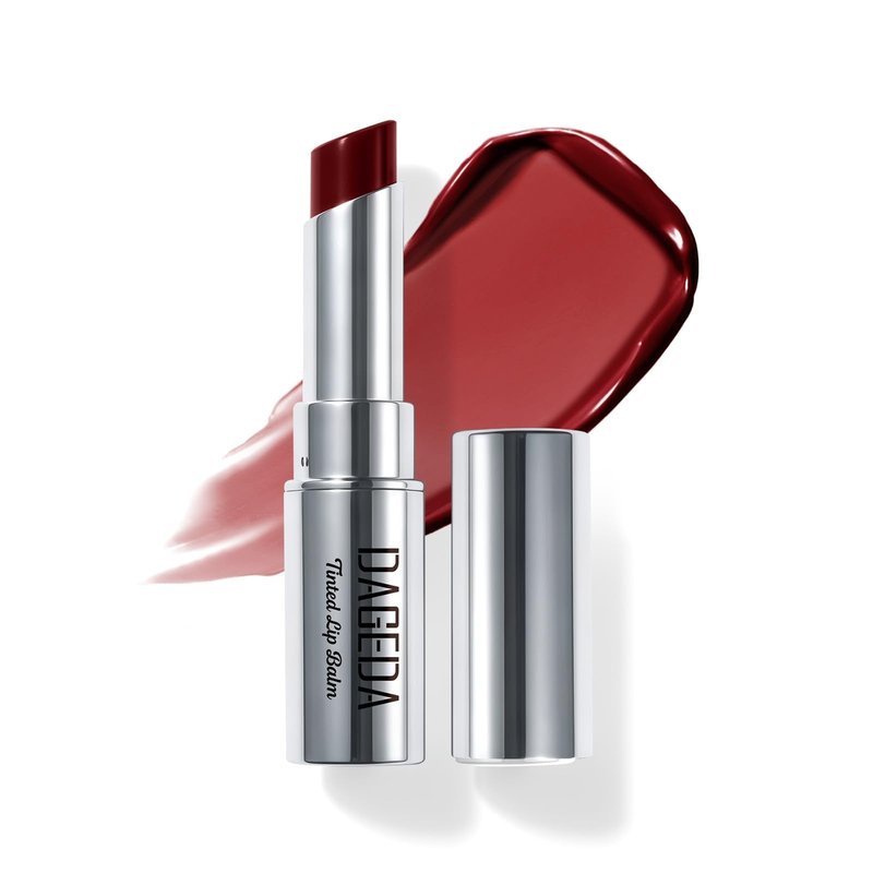 DAGEDA Tinted Lip Balm with SPF 30, Moisturizing Lip Sunscreen,Unscented, Shea Butter Jojoba Seed Oil, Smooth and Nourishing Everyday Lips makeup, Black Cherry, 0.11 oz