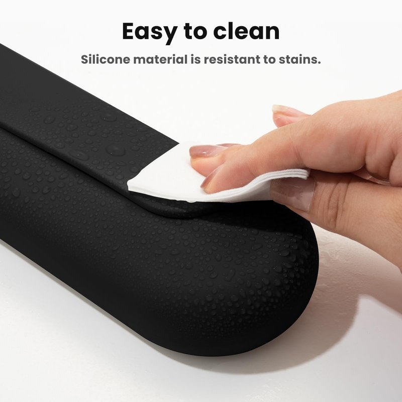 iTokGok Silicone Electric Toothbrush Travel Case, Manual Toothbrush Travel Cover for Men and Women,Toothbrush Holder for Travel,Gym and More, Fits Most Manual and Electric Toothbrushes - Black