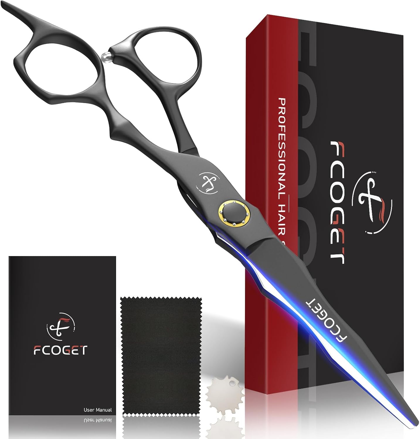 Skiennix Professional Hair Cutting Scissors - High-End 440C Stainless Steel Shears | 6.8 Inch Right-Handed Design for Salon & Home Use