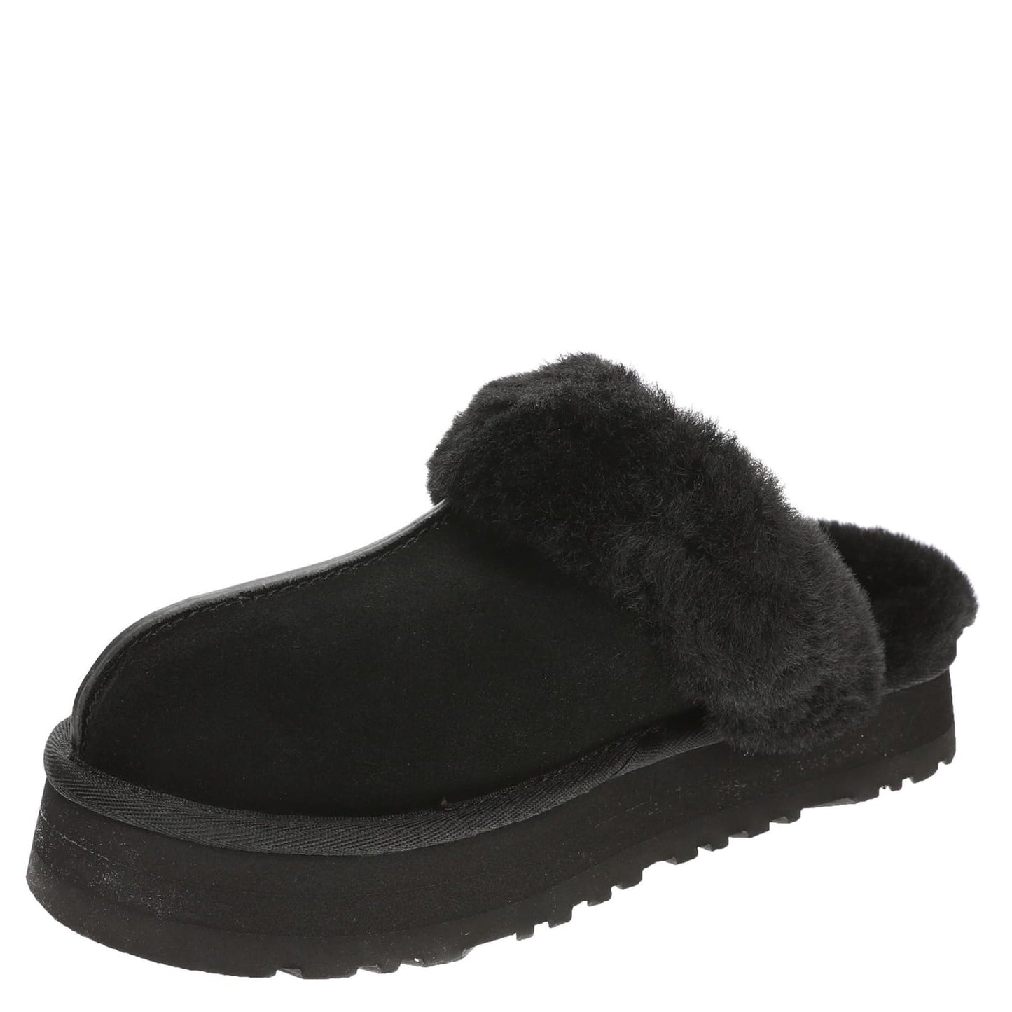 UGG Women's Disquette Slipper, Black, 5