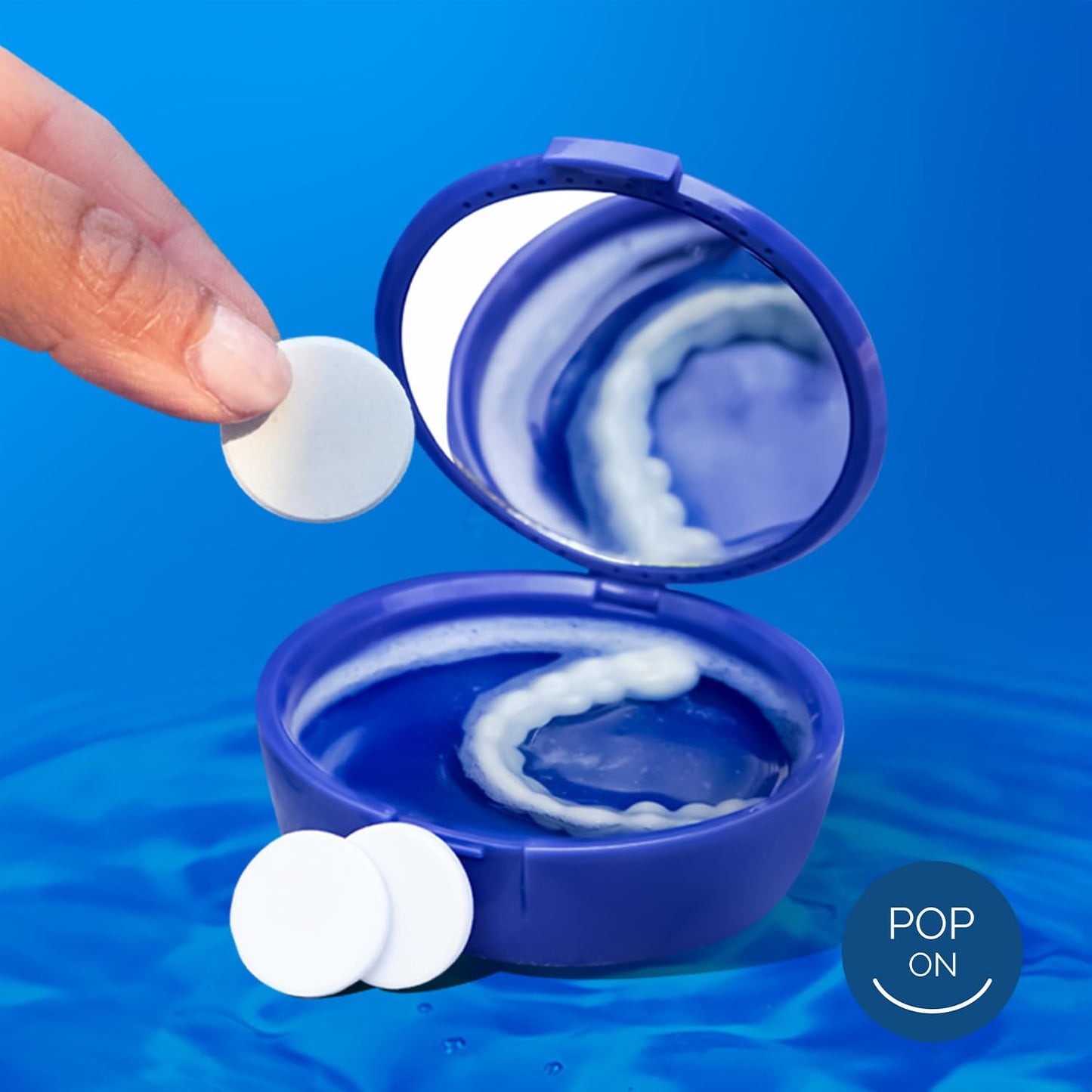 Retainer Cleaner Tablets for Invisalign Approved for Ultrasonic Cleaners -120 Denture Cleaning Tablets for Aligners, Night Guard, Mouth Guard - Denture Cleaner Tablets 4-Month Supply