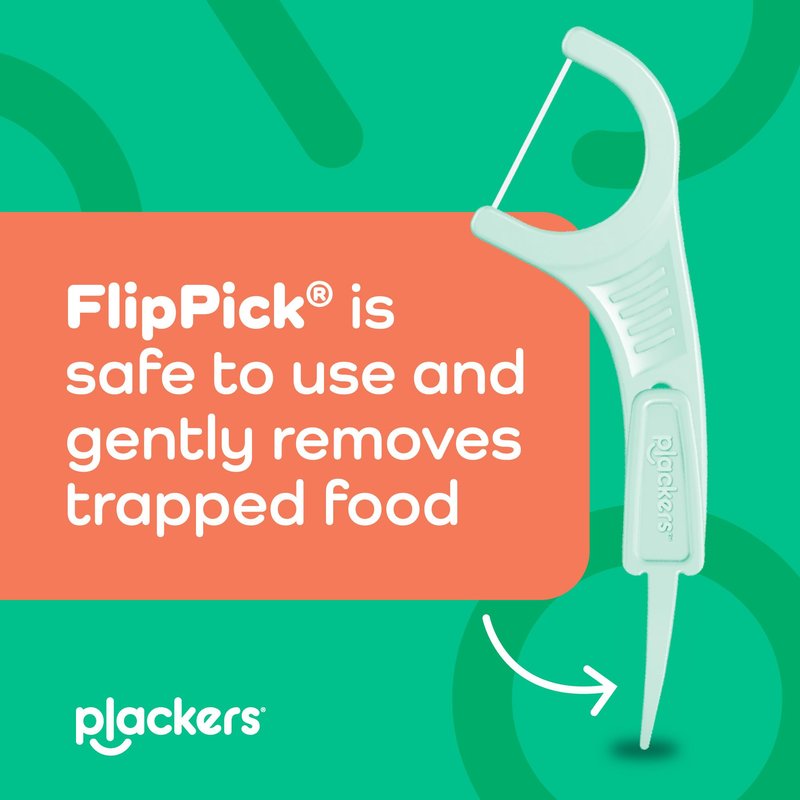 Plackers® Micro Line® Floss Picks - Intense Mint, Floss Fiber Made Without PTFE, 150 Count