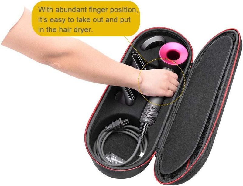 RLSOCO Hard Case for Dyson Supersonic Hair Dryer | Portable Travel Storage Bag - Fits All Accessories