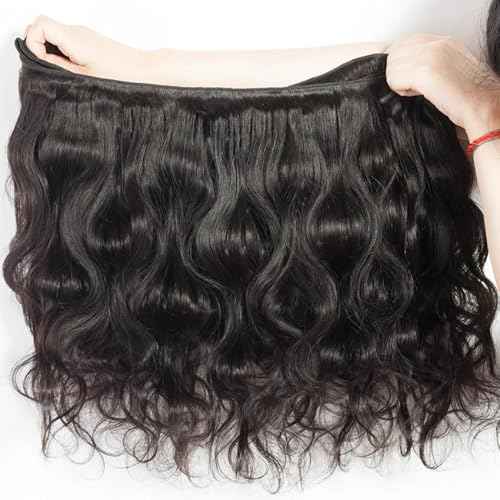 12A Human Hair Bundles Body Wave Bundles Human Hair 18 20 22 Inch 100% Unprocessed Brazilian Virgin Hair Quick Weave Natural Black Hair Extensions